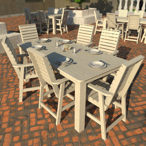 Glennville 7pc 42x84 Counter Dining Set Dining Set