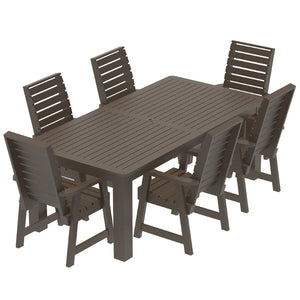 Glennville 7pc 42x84 Dining Set Dining Set Weathered Acorn