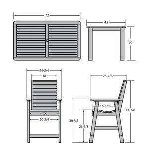 Glennville 7pc Counter Dining Set Dining Set