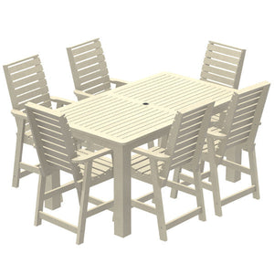 Glennville 7pc Counter Dining Set Dining Set 42x72 / Whitewash
