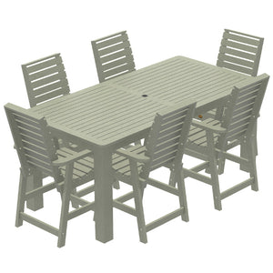 Glennville 7pc Counter Dining Set Dining Set 42x84 / Eucalyptus