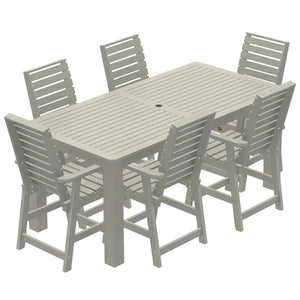 Glennville 7pc Counter Dining Set Dining Set 42x84 / Harbor Gray