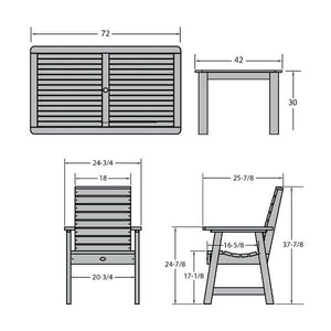Glennville 7pc Dining Set Dining Set