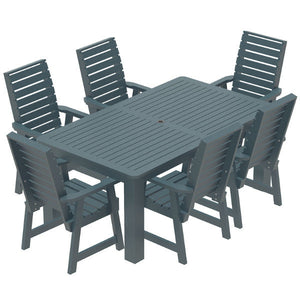 Glennville 7pc Dining Set Dining Set 42x72 / Nantucket Blue