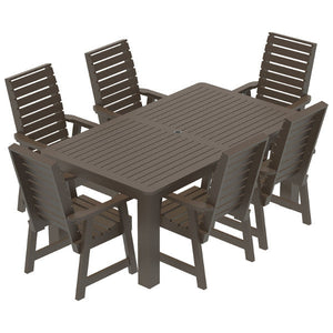 Glennville 7pc Dining Set Dining Set 42x72 / Weathered Acorn
