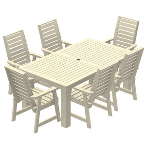 Glennville 7pc Dining Set Dining Set 42x72 / Whitewash