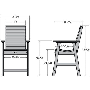 Glennville Counter Dining Arm Chair Arm Chair
