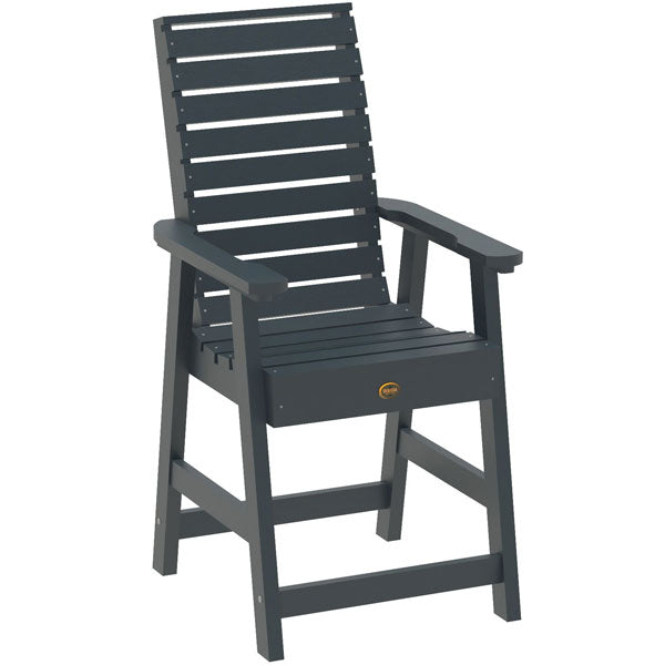 Glennville Counter Dining Arm Chair Arm Chair Federal Blue