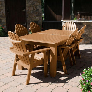 Hamilton Adirondack 7pc Rectangular Outdoor Dining Set Dining Set