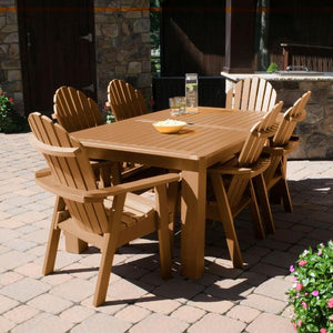 Hamilton Adirondack 7pc Rectangular Outdoor Dining Set Dining Set