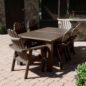 Hamilton Adirondack 7pc Rectangular Outdoor Dining Set Dining Set