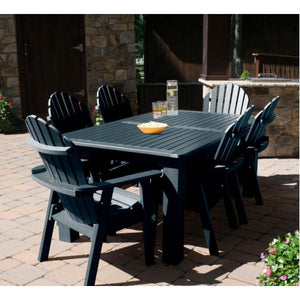 Hamilton Adirondack 7pc Rectangular Outdoor Dining Set Dining Set