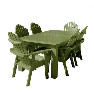 Hamilton Adirondack 7pc Rectangular Outdoor Dining Set Dining Set 84" x 42" / Dried Sage Dried Sage