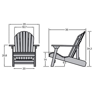 Hamilton Outdoor Folding & Reclining Adirondack Chair Adirondack Chair