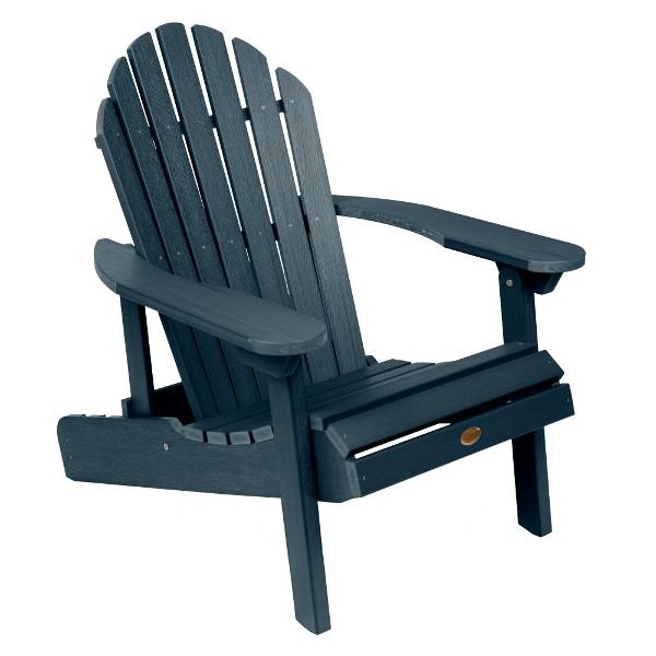 Hamilton Outdoor Folding &amp; Reclining Adirondack Chair Adirondack Chair Federal Blue