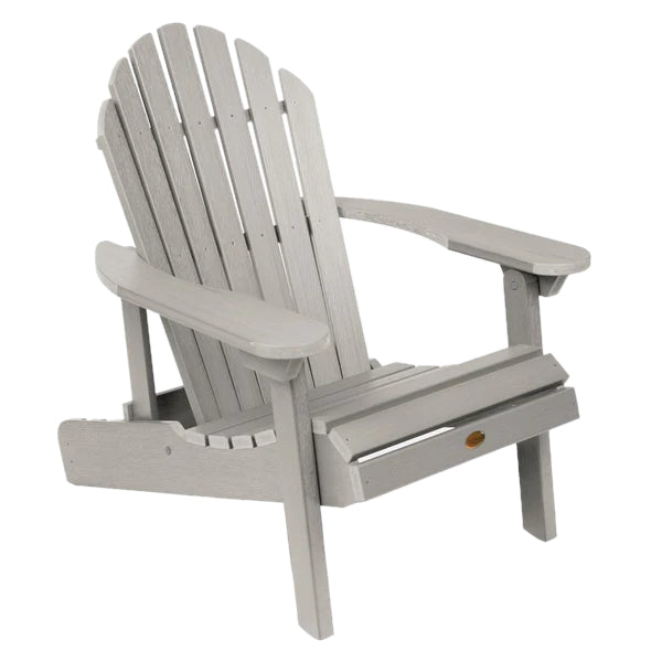 Hamilton Outdoor Folding &amp; Reclining Adirondack Chair Adirondack Chair Harbor Gray