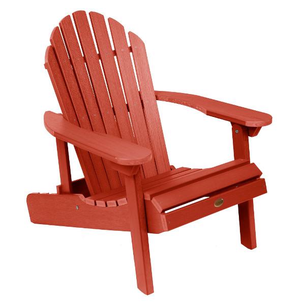 Hamilton Outdoor Folding &amp; Reclining Adirondack Chair Adirondack Chair Rustic Red