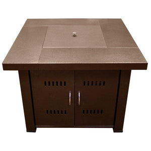 Hammered Bronze Square Fire Pit Fire Pits