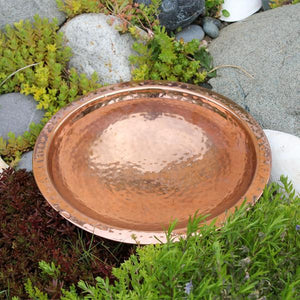 Hammered Copper Birdbath Bowl Copper Birdbath Bowl