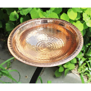 Hammered Copper Birdbath Bowl Copper Birdbath Bowl