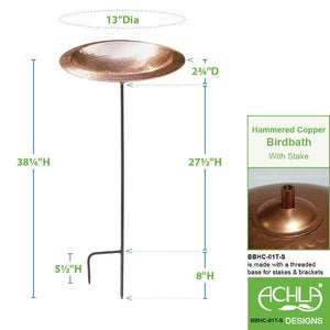 Hammered Copper Birdbath Bowl Copper Birdbath Bowl