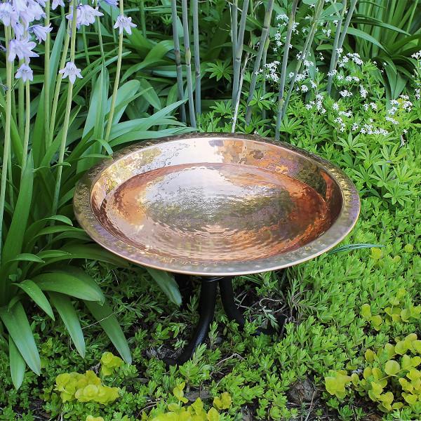 Hammered Copper Birdbath Bowl Copper Birdbath Bowl