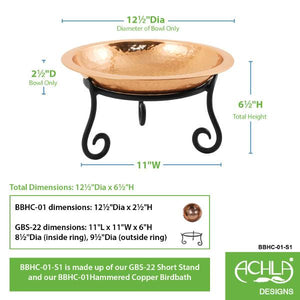 Hammered Copper Birdbath Bowl Copper Birdbath Bowl