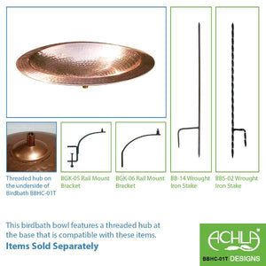 Hammered Copper Birdbath Bowl Copper Birdbath Bowl