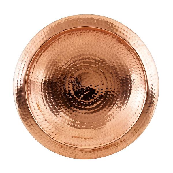Hammered Copper Birdbath Bowl Copper Birdbath Bowl Non-threaded Birdbath Bowl with Rim