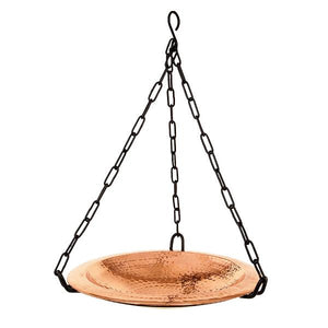 Hammered Copper Birdbath Bowl Copper Birdbath Bowl Non-threaded Hanging Birdbath