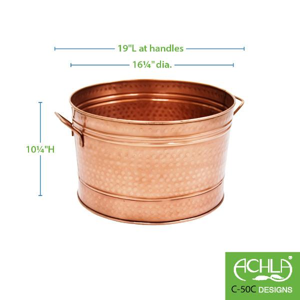 Hammered Copper Plated Tubs Copper Plated Tubs