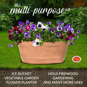 Hammered Copper Plated Tubs Copper Plated Tubs