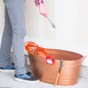 Hammered Copper Plated Tubs Copper Plated Tubs