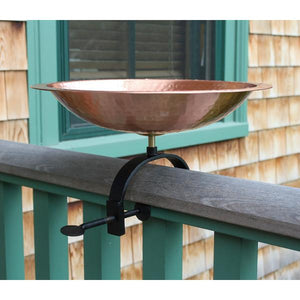 Hammered Solid Copper Birdbath Birdbath