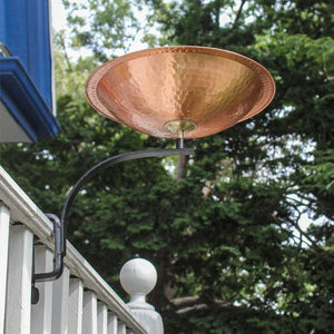 Hammered Solid Copper Birdbath Birdbath