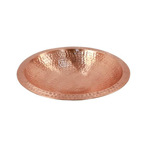 Hammered Solid Copper Birdbath Birdbath