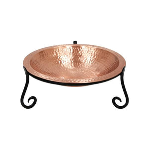 Hammered Solid Copper Birdbath Birdbath Birdbath with Short Stand