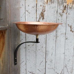 Hammered Solid Copper Birdbath Bowl Copper Birdbath