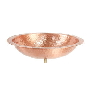 Hammered Solid Copper Birdbath Bowl Copper Birdbath