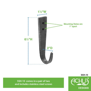 Hammered Strap J-Hook J-Hook