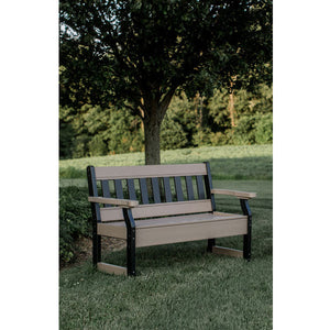 Heritage 4ft. Recycled Plastic Garden Bench Garden Bench