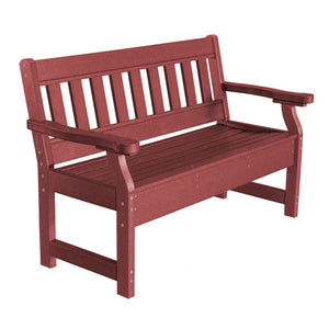 Heritage 4ft. Recycled Plastic Garden Bench Garden Bench Cherry Wood