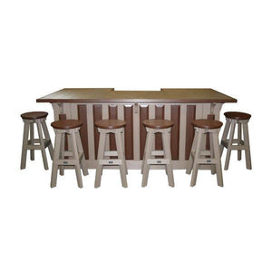 Heritage 6 Ft. Bar Set - The Charming Bench Company