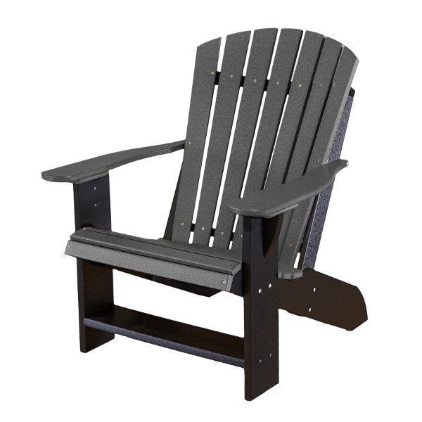 Little Cottage Co. Heritage Adirondack Chair Dark Gray-Black