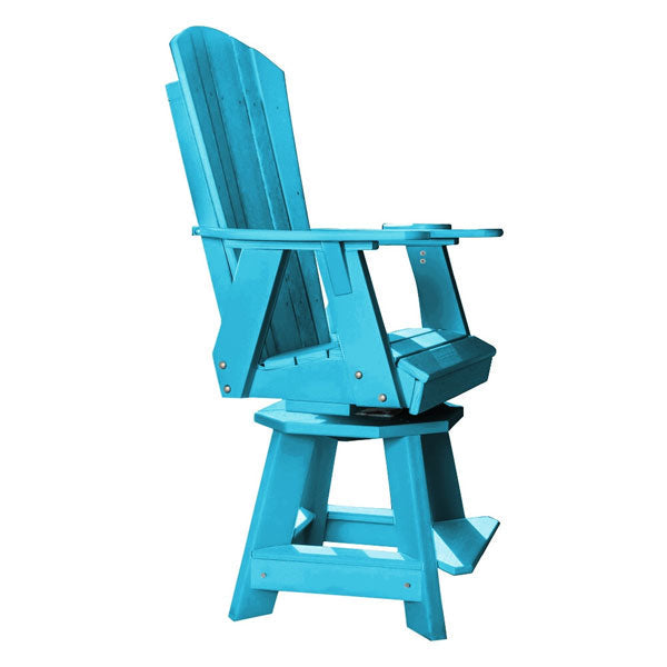 Heritage Balcony Swivel Chair Swivel Chair Aruba Blue
