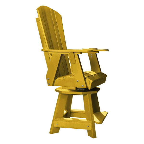 Heritage Balcony Swivel Chair Swivel Chair Lemon Yellow