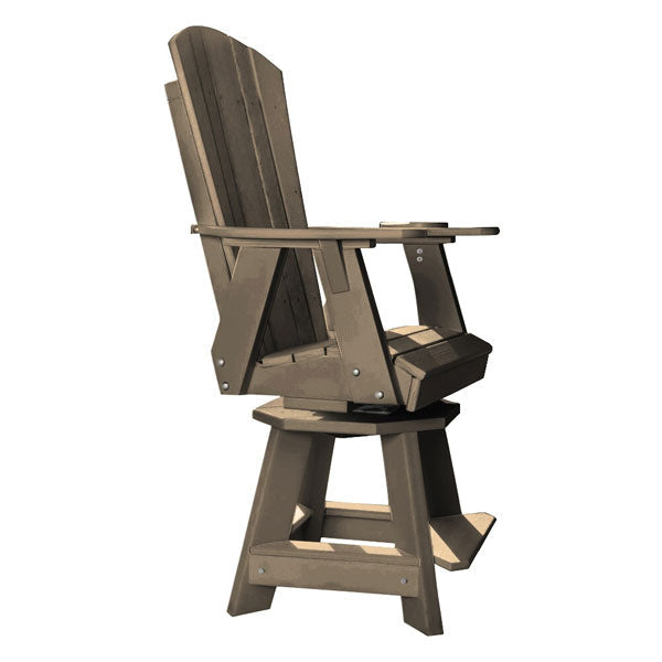 Heritage Balcony Swivel Chair Swivel Chair Weathered Wood