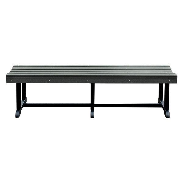 Heritage Patio Backless Bench Outdoor Bench 68&quot; / Dark Gray