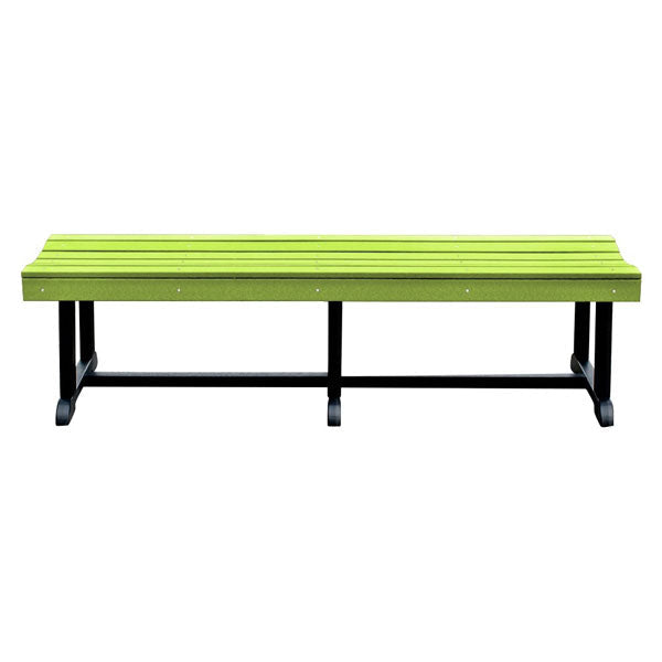 Heritage Patio Backless Bench Outdoor Bench 68&quot; / Lime Green