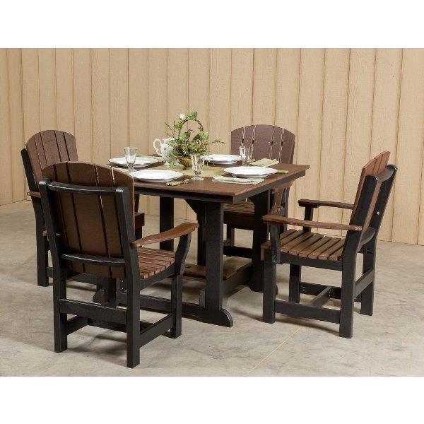 Little Cottage Co. Heritage Table, 2 Dining Chairs, 2 Arm Chairs Dining Set Tudor Brown-Black